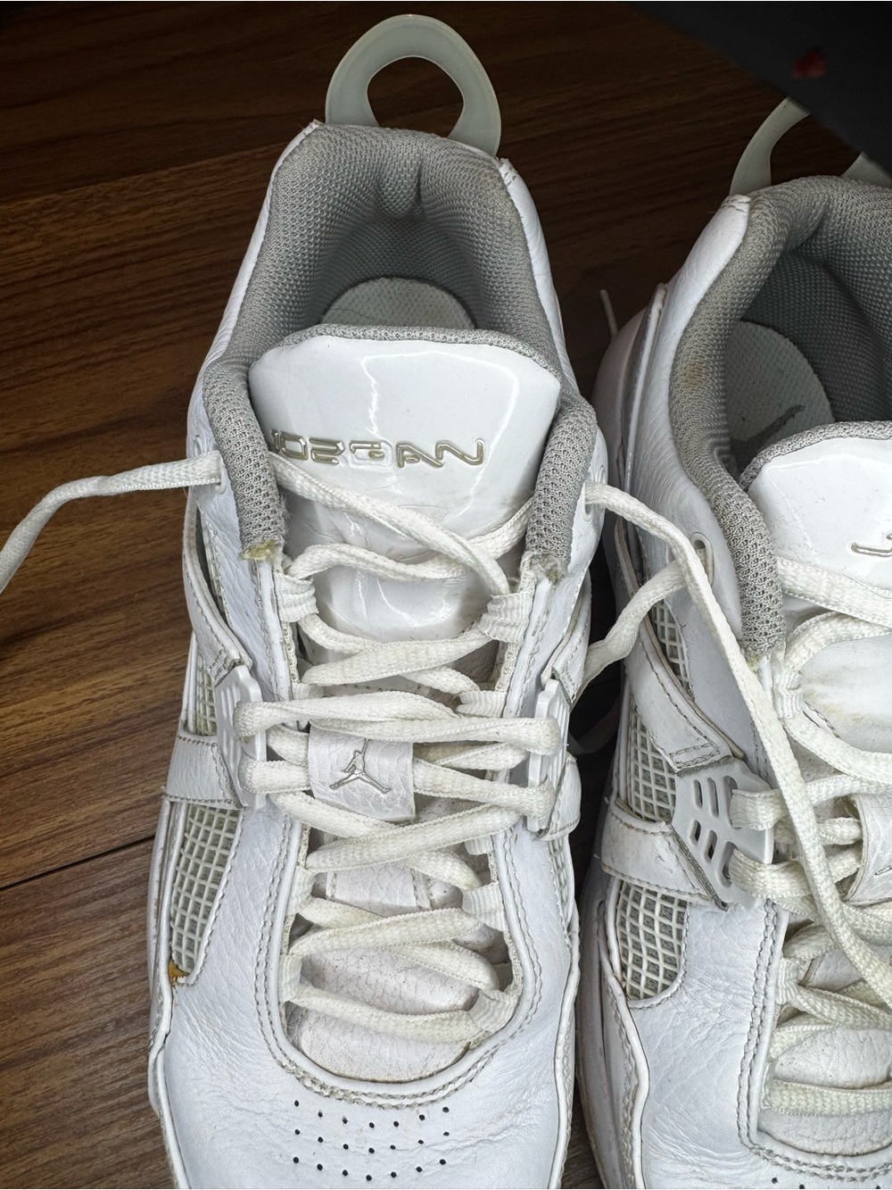 Jordan Men’s White Leather Basketball Sneakers
